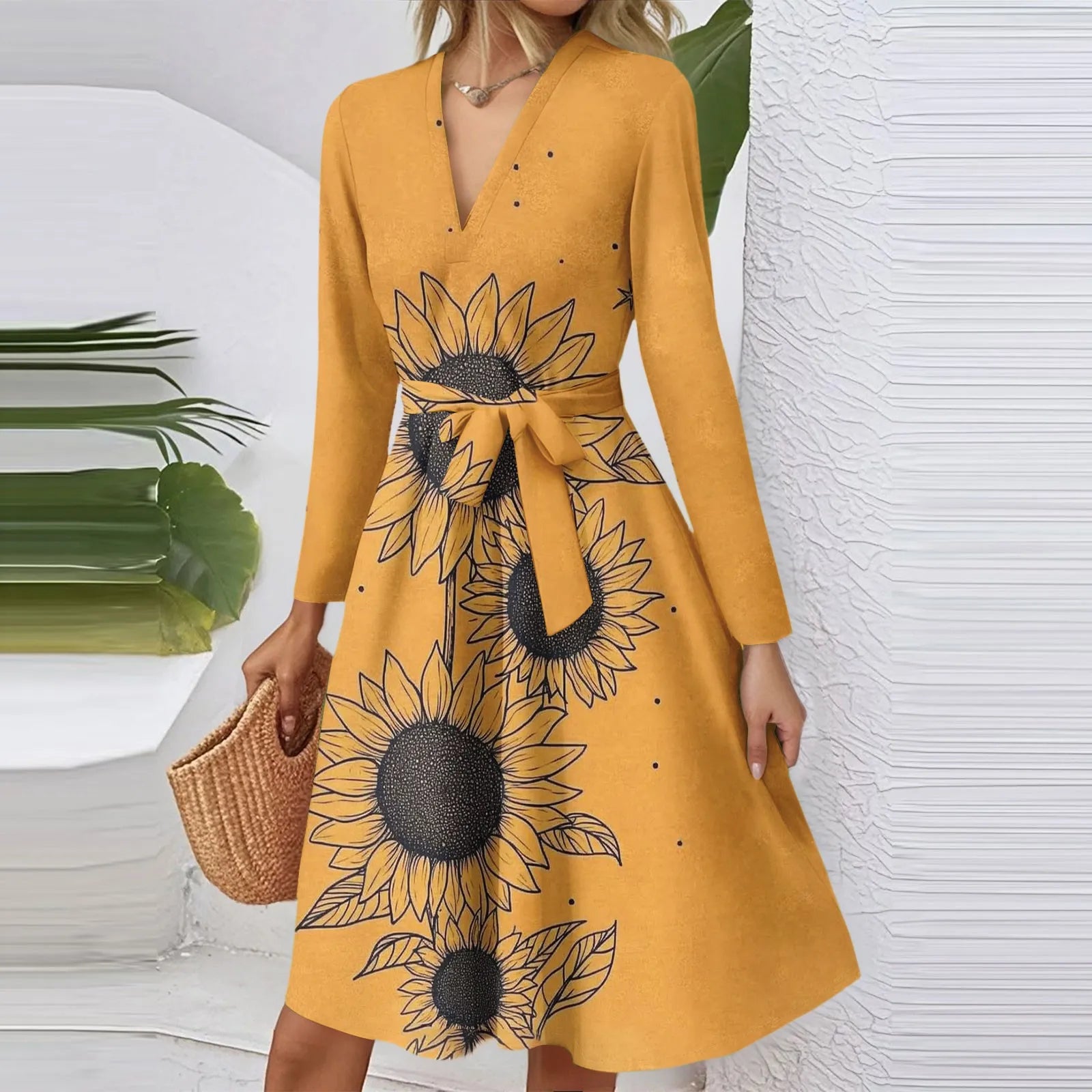Floral Print Midi Dress